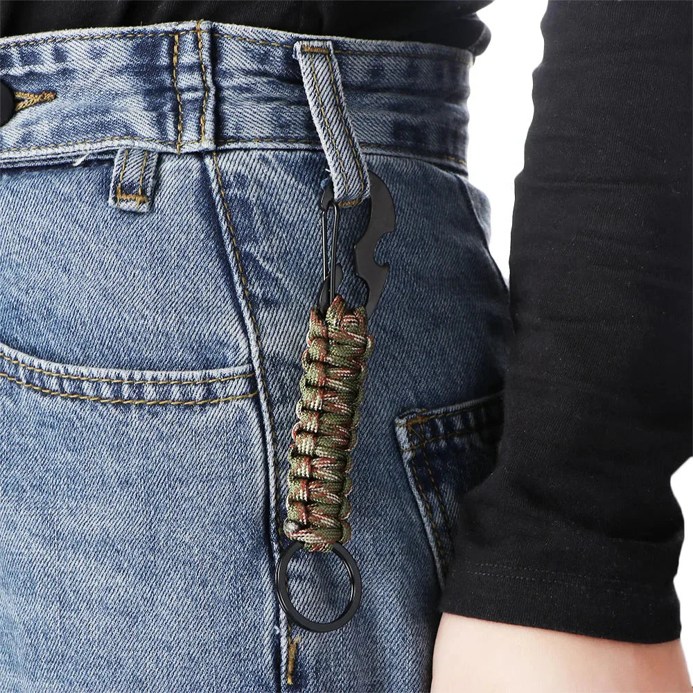 Tactical Paracord Emergency Keyring
